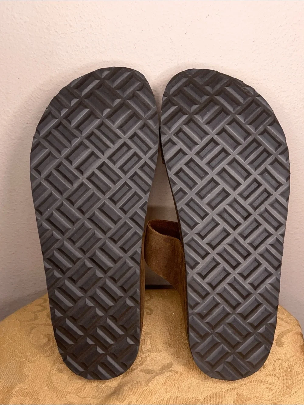 Size 8 Womens Mountain Some Brown Leather Sandals Braided Hippie Beach Boho